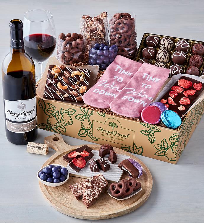Spring Wine and Chocolate Gift